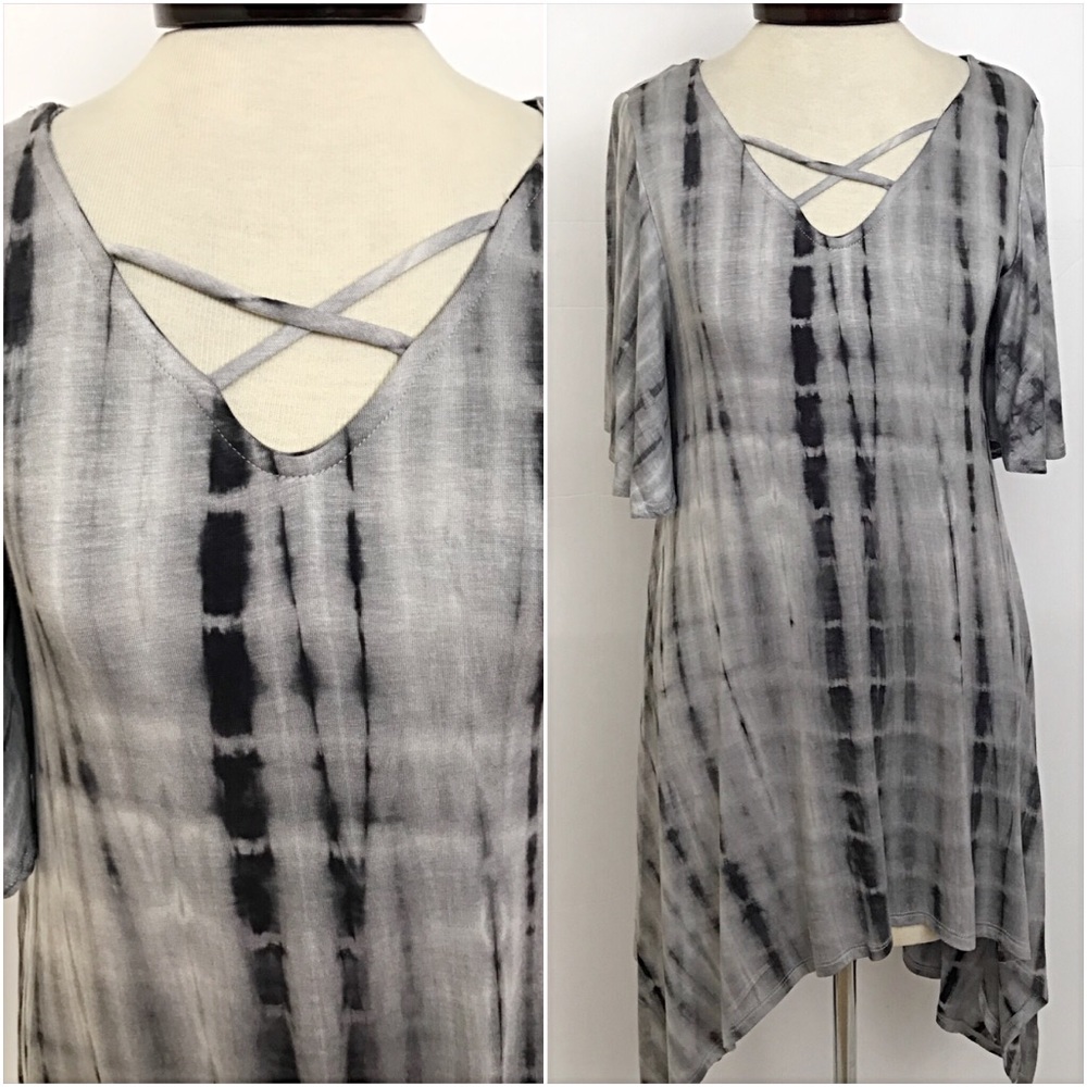 Fabulous Boho Criss Cross Draoed Tunic SML - Picture 4 of 7